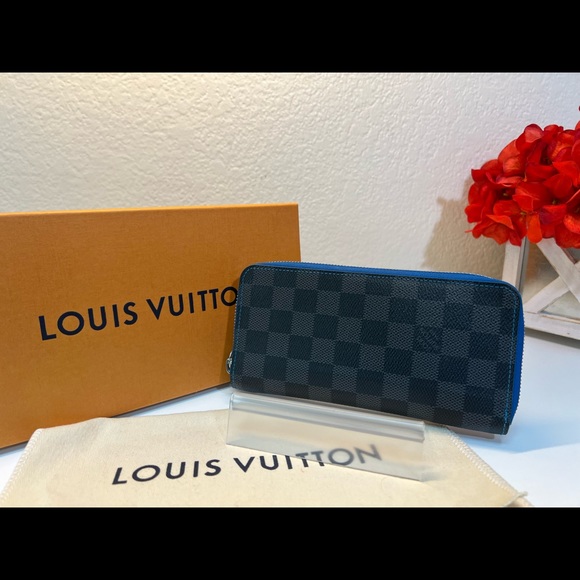 Louis Vuitton Damier Graphite Blue Vasco Wallet - Picture 1 of 12